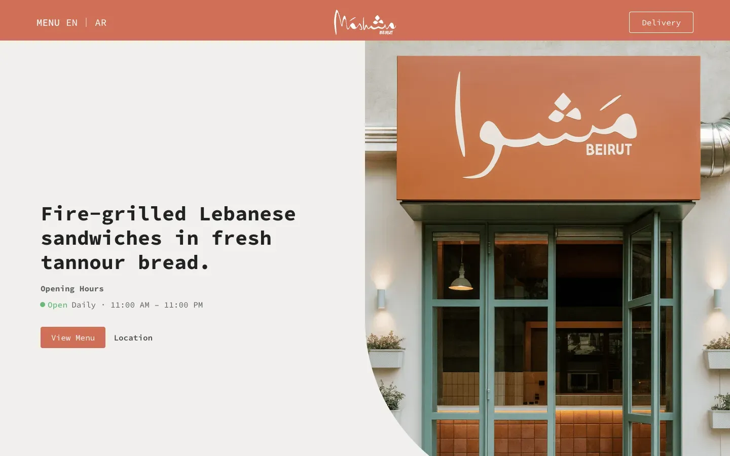 Mashwa Beirut website